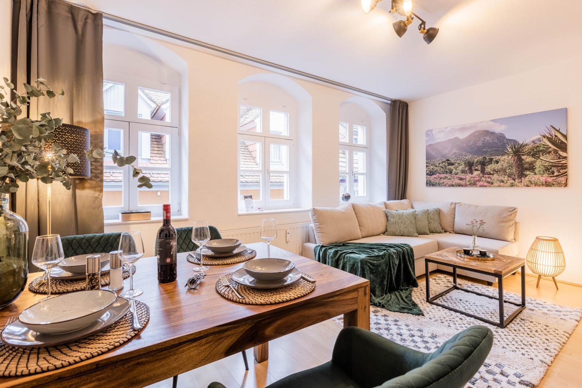 Fynbos Apartments in der Altstadt, Frauenkirche, Netflix, Parkplatz Meißen Zimmer foto